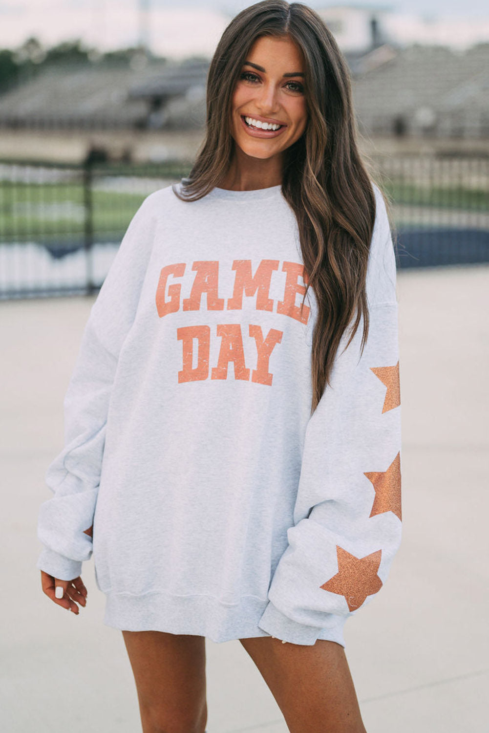 Grapefruit Orange Game Day Graphic Sweatshirt