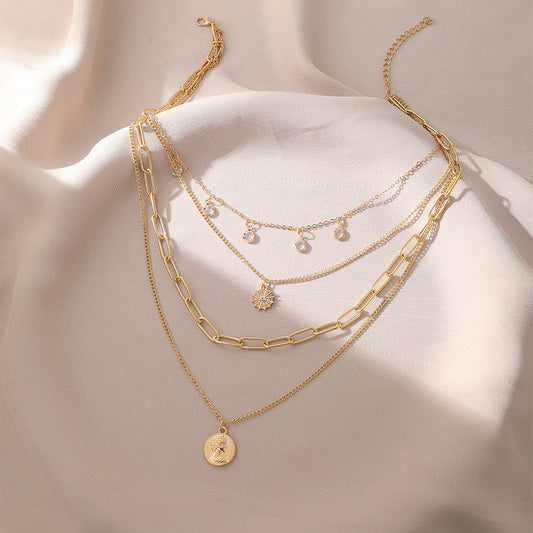 Temperament Personality Chain Multi-layered Necklace